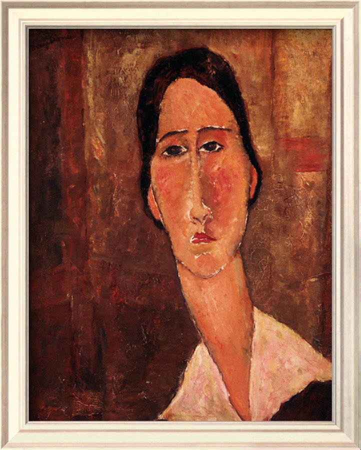 A Portrait of Jeanne Hebuterne - Amedeo Modigliani Paintings